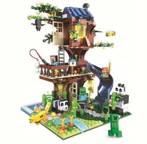 Kocke za gradnjo drevesne hiše Minecraft 406 kosov