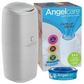 Kos za plenice Angelcare s sivim vstavkom