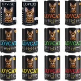   Lovcat premium mokra hrana za mačke, mešanica okusov, 12x 400g