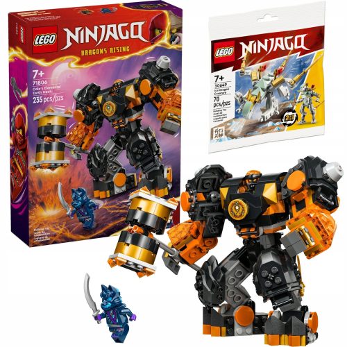 LEGO Ninjago Coleov Zemeljski meh 71806 + LEGO Ninjago Ledni zmaj 30649
