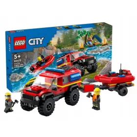   Gasilska reševalna vozila LEGO CITY 60412 s terenskim vozilom in reševalnim čolnom