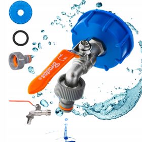 ZESTAW VENTIL ZA REZERVOAR 1000 ZA MAUZER 1/2 TESNILO NIPLA