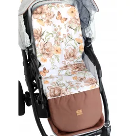    Vložek za voziček, nepremočljiva opora za noge, rože Maggie, XL, 90 cm