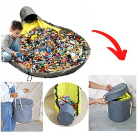   Vrečka za LEGO igrače z matom za otroke 2v1 150cm 20L - Velika kapaciteta