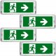  LED zasilna svetilka EXIT go right, 4 kos