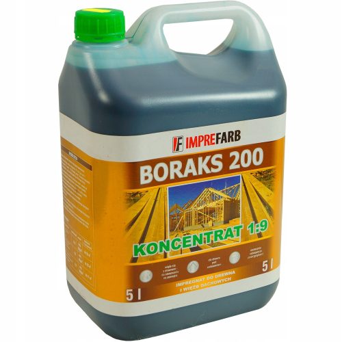 Impregnant za lesene konstrukcije - koncentrat BORAKS 200 ZELENA 5L
