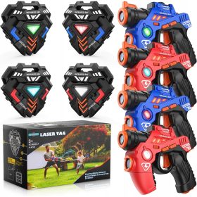   LASERSKA PIŠTOLA PAINTBALL Z LUČMI LASER TAG LIGHT RIFLE 4 NAČINI SET × 4