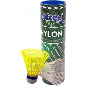   SOFTEE Badminton Shuttlecock Set 6 Pieces - Premium Nylon Shuttlecocks for Ultimate Badminton Experience