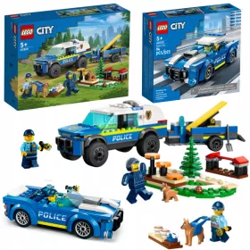   LEGO Mesto 60369 Šolanje policijskega psa na terenu + LEGO Mesto 60312 Policijski avto