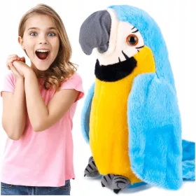   Medvedek Govoreča Papiga 16 cm - Interaktivna Igrača za Otroke od 3 leta in več