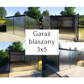 Pločevinasta garaža 3x5, Pločevinaste garaže,