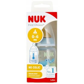   NUK Steklenička 150 ml 0-6m Prva Izbira + Lateks Duda M Modra 10743876