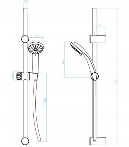 Valvex Aurora Rose Gold Stenska Armatura za Kad in Tuš Bela + Valvex ROSE GOLD Samostoječa Armatura za Umivalnik Zlata