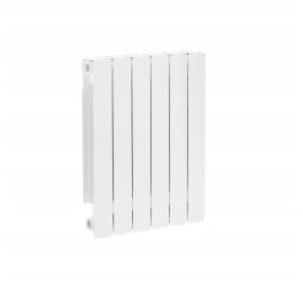   KFA 832 W beli aluminijasti radiator 480 x 570 x 90 mm - stranski priključek
