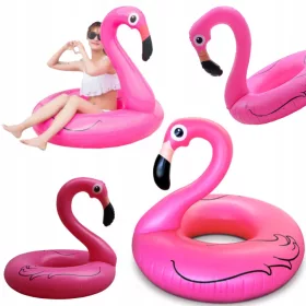 VELIKO DMUHANO KOLO MATERAC FLAMINGO ZA VODNE UŽITKE 90 CM