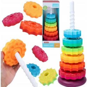 ZVITA PIRAMIDA, VEČBARVNI UČNI STOLP