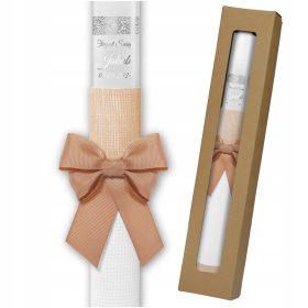 Krasilna sveča s svečnikom za sveti krst in obhajilo