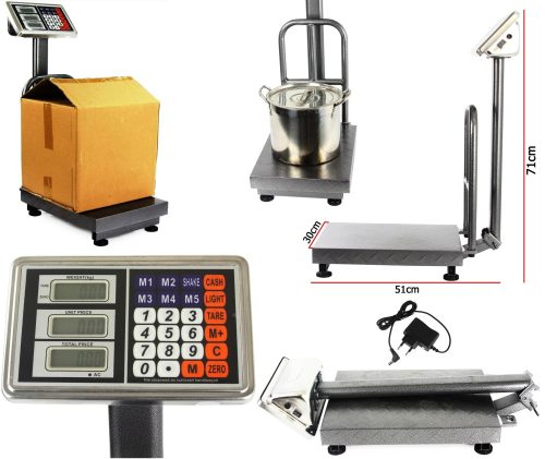 VASERO 150 kg x 1 g Elektronska Platformna Tehtnica za Industrijske Potrebe