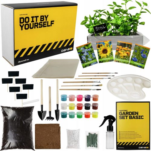 DIY KOMPLET OSNOVNI MOJ PRVI VRTNI CVETLIČNI DARILNI SET ZA MALEGA VRTNARJA XXL