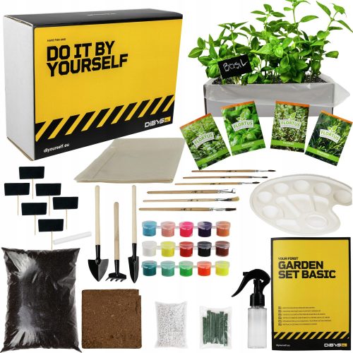 DIY SET ZA USTVARJALCE MOJ PRVI ZELIŠČNI VRTNI DARILNI SET ZA MALE VRTNARKE XXL