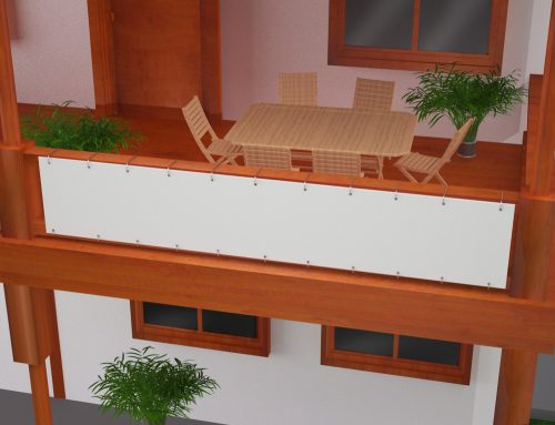 Zaščitna prevleka in podloga za balkon PVC 100 x 250 cm