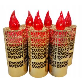 Električni vložek za sveče - Zlata svečka z baterijami