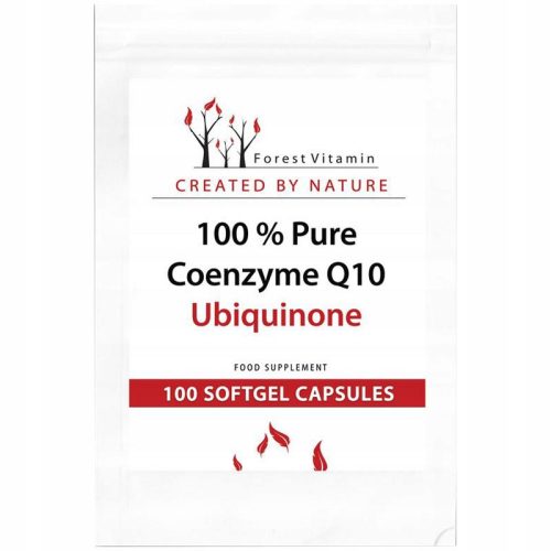 Forest Vitamin 100% Pure Coenzyme Q10 Ubiquinone - 100 kapsul za vitalnost in energijo