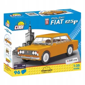   COBI 24522 Avto Youngtimer Fiat 125P 5 let + 96 elementov 17 x 4 x 14 cm