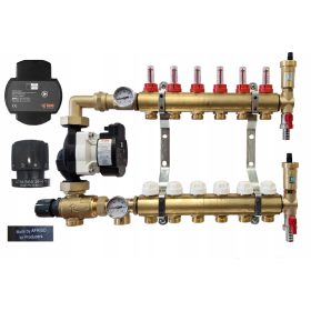   Krakterm 8-krožni razdelilnik za talno ogrevanje AMG Electronic Pump