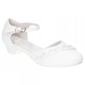   evlji za obhajilo American Club, št. 35, beli čevlji za deklice
