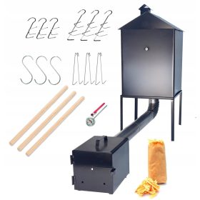    Vrtna prekajevalnica Steel Home 50x50x80 + trnki za ribe + VŽIG