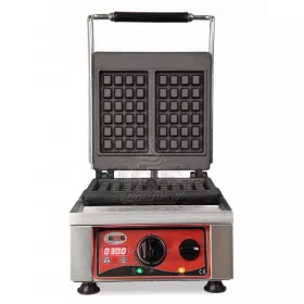   Gofr pekač GMG KGW 2530 E TIMER 2200 W | Profesionalna gofrownica 4x6 rešetka | Vrhunska moč za hitro pečenje | Plošče iz litega železa | Regulacija temperature | Timer | CE certifikat | Visoka kakovo