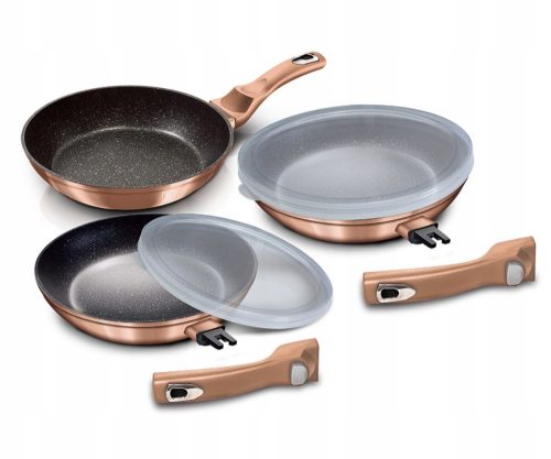 SET 3 GRANITNIH POSOD BERLINGERHAUS BH-7054 Rose Gold Edition