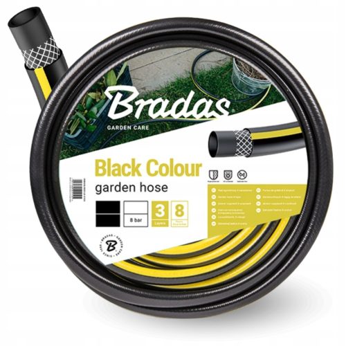 Wąż za zalivanje vrta Black Colour 1/2" 50m z UV odpornostjo