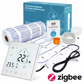   HD-MAT grelna preproga | Termostat T1000.W.ZIGBEE | 150 W/m² | Set 3,5 m²