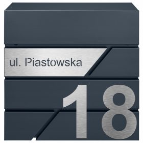 Sodobna revijalna škatla Mtec v antracitni barvi