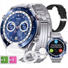   Moška pametna ura z glukometrom, kompasom, klicem za klice, merjenjem pulza, srčnim utripom in temperaturo