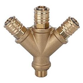 Razdelilnik zraka 3-potni z zunanjo nitjo G 1/4