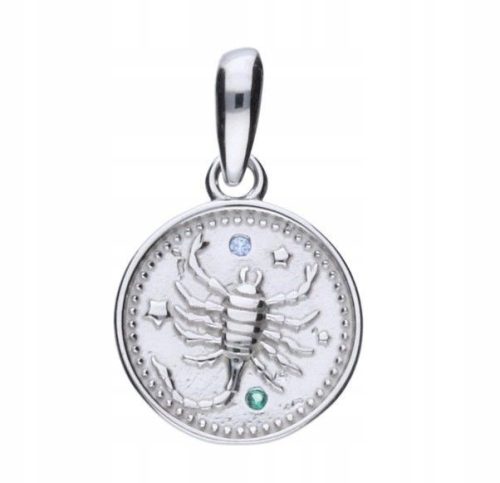 OBESEK ZODIAK ŠKORPIJON SREBRNA PERSONALIZIRANA GRAVURA