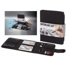 SVINČNIK SET ZA SKICE IN UMETNIŠKO USTVARJANJE 23 KOSOV