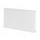 Jekleni panelni radiator Purmo 1909 W bel 1200 x 550 x 102 mm - stranski priključek