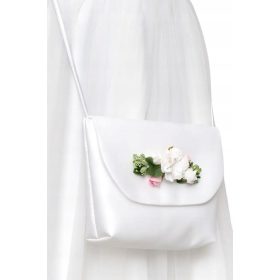   Elegantna torbica za prvo obhajilo iz satena s prekrižanim trakom, komplete za obhajilo, obhajilna torbica TB99M