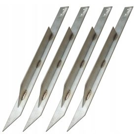 Nihajno sidro iz nerjavečega jekla, komplet 4 kosov