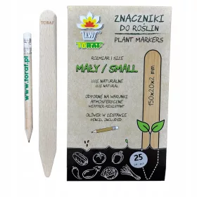    Majhen lesen vrtni označevalec za rastline, sadike 25 kosov - TORAF