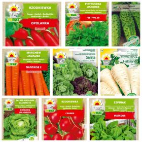   Naravni Vrt - Komplet 9 Paketov Semena na Traku za Začetnike