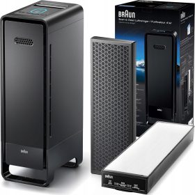   istilec zraka Braun Scan & Clean Air 2 FOV PM2,5 - Očistite svoj dom z naprednim čistilcem zraka Braun Scan & Clean Air 2. Ta profesionalni očistilec zraka je opremljen s trojnim sistemom filtriranja,