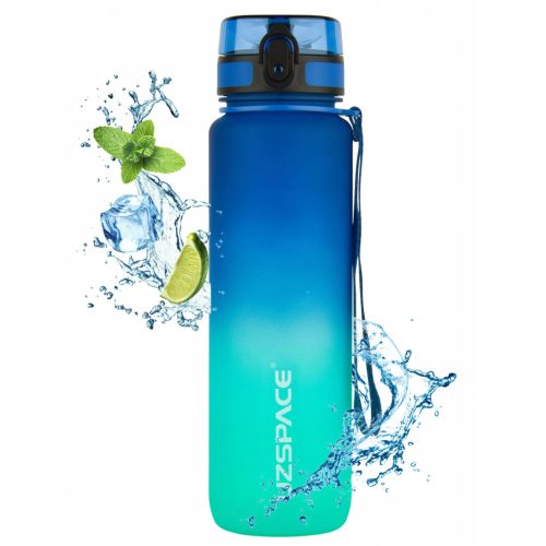 Uzspace Colorfull Gradient Tritan Butelka za Vodo 500 ml Modra-Turkizna