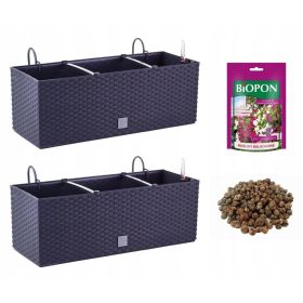   Slovenian Name: Balkonska cvetlična korita DRTC500 x2 s keramzitom in gnojilom - Antracit

SEO-Optimized Description:
Za vse ljubitelje vrtnarjenja in okrasitve balkona predstavljamo komplet balkonski