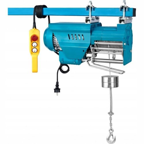 Električno žično dvigalo 300/600 kg, 1300W, jeklena vrv 35m