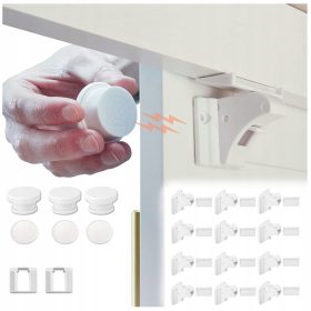   MAGNETNA KLJUČAVNICA ZA OMARE IN PREDALNIKE TIKOLA 12 KOSOV + 3 KLJUČI